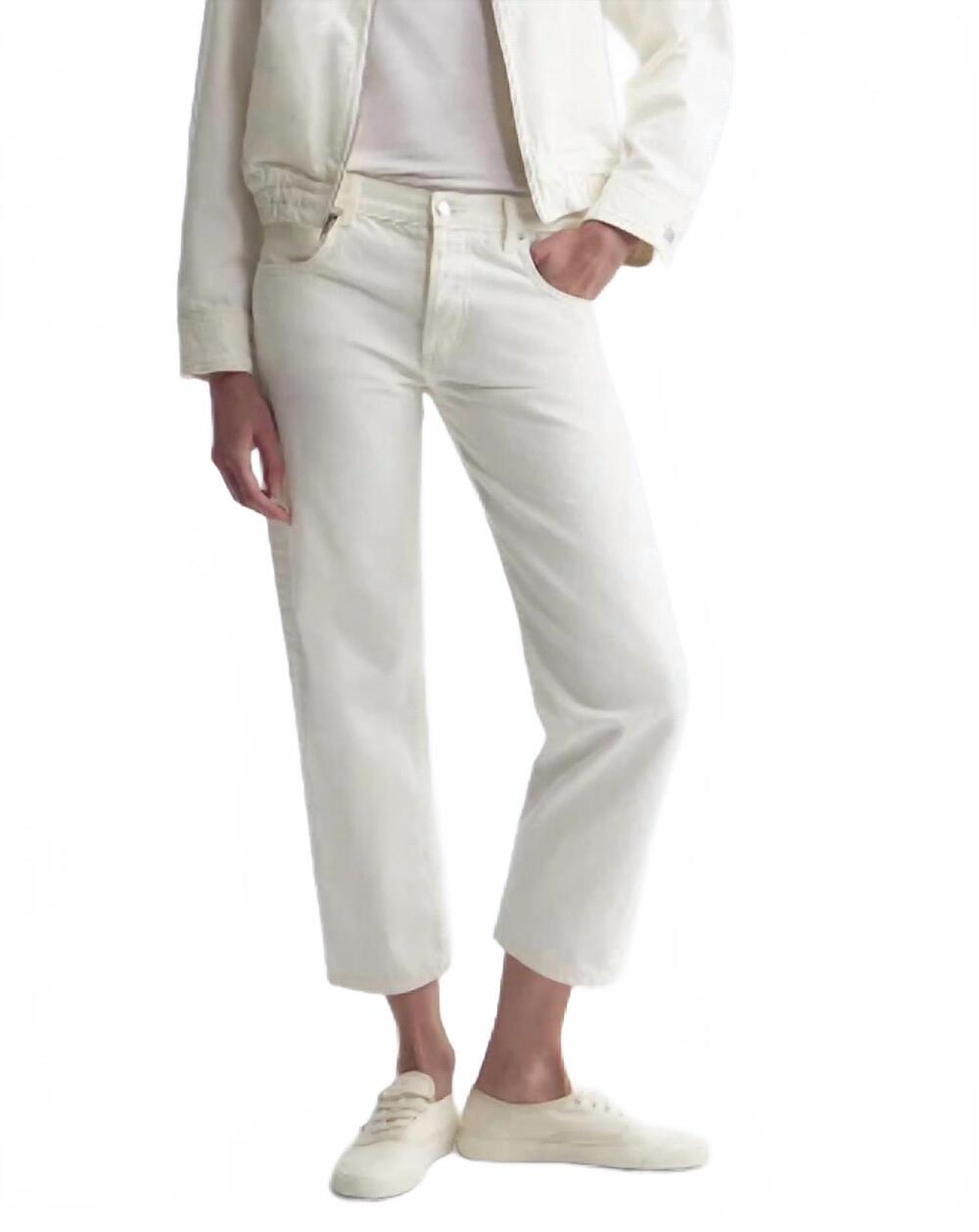 NEW NILI LOTAN lorimer jeans in cream